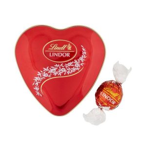 Lindt Milk Chocolates in Heart Tin 50g