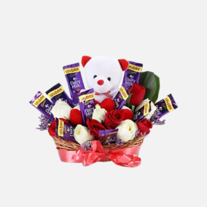 Chocolate and Rose Arrangement