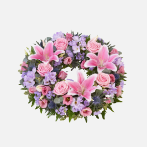 Rose and Lily Wreath