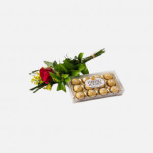 Red Rose With Chocolate