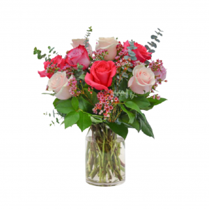 Red & Pink Rose Bouquet